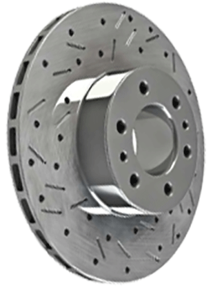4WDbits Landcruiser HZJ/HDVJ 76/78/79 Rear Brake Rotor Dimpled and Slotted