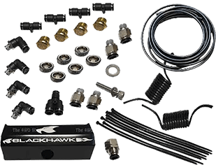 Blackhawk Diff & Gearbox Breather Kit 4 Port for Jeep main image 1