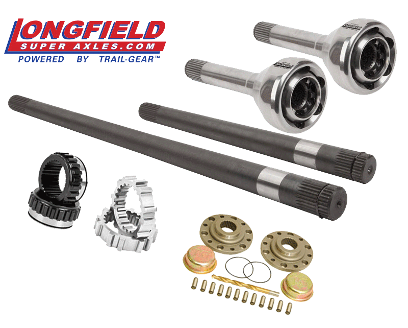 4WDbits Hilux Longfield 30Spline 4340 Chromoly CV Super Set Gun Drilled