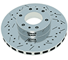 Patrol GQ Drilled Slotted Front Brake Rotor - Single Piston Caliper