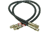 Hilux 4wd All Leaf Spring Front Braided Extended Brake Hoses